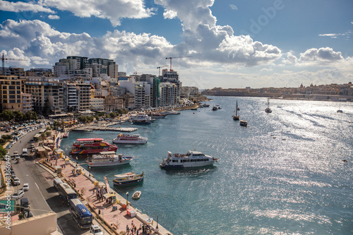 Malta Meer Himmel Reisen Landschaft Stadt Boot 