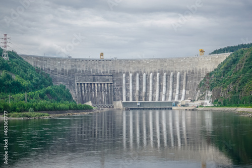 Tableau sur toile Sayano-Shushenskaya Hydro Power Plant in Siberia