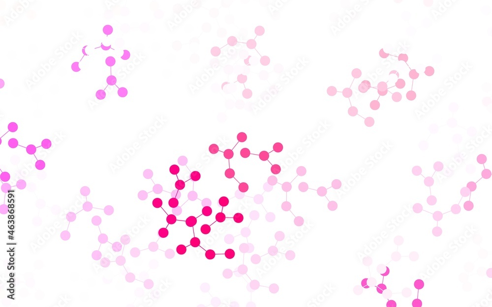 Light Pink, Red vector pattern with artificial intelligence network.