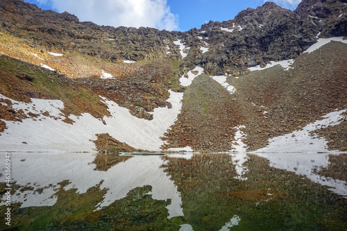 Beautiful lake in the Siberian mountains Sayan photo