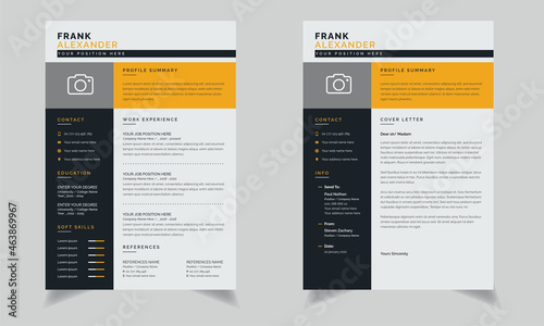 professional Resume and Cover Letter Zircon or Carrot Orange designer jobs resumes	