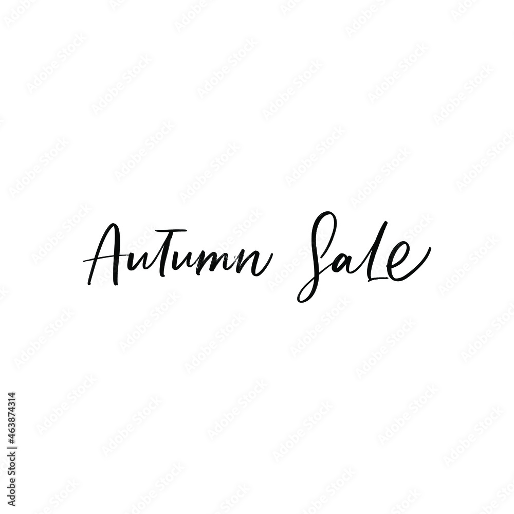 Fototapeta premium AUTUMN SALE. PRICE HAND LETTERING