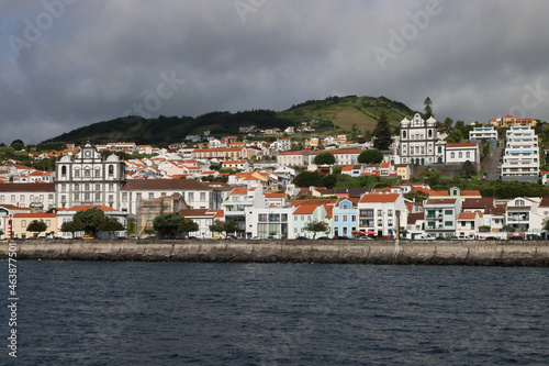 Wallpaper Mural The town of Horta viewed from the sea, Faial island, Azores Torontodigital.ca
