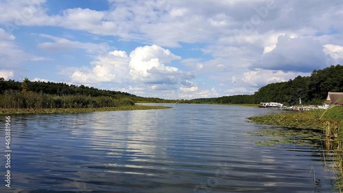 The idyllic Granzower Moeschen is a lake in the Mecklenburg Lake District  Mecklenburg-Western Pomerania  Germany