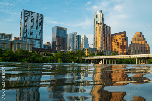 Austin Texas skyline cityscape downtown. USA city.