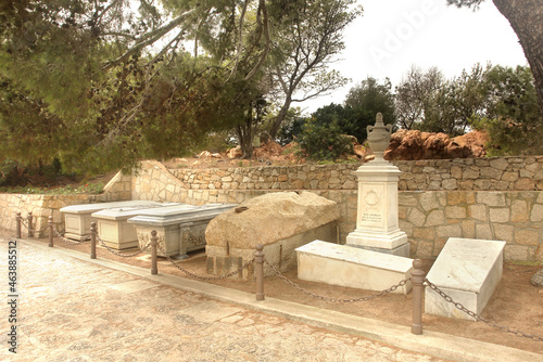 The tomb of Giuseppe Garibaldi, Caprera, archipelago of La Maddalena, Sardegna, Italia, Sardinia, Italy photo