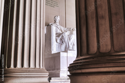 Obraz na płótnie The Lincoln Memorial in Washington, D.C. w salonie