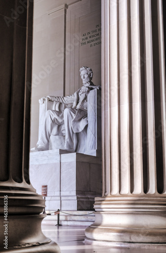 Obraz na płótnie The Lincoln Memorial in Washington, D.C. w salonie