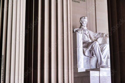 Obraz na płótnie The Lincoln Memorial in Washington, D.C. w salonie