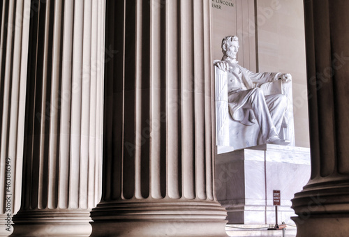 Obraz na płótnie The Lincoln Memorial in Washington, D.C. w salonie