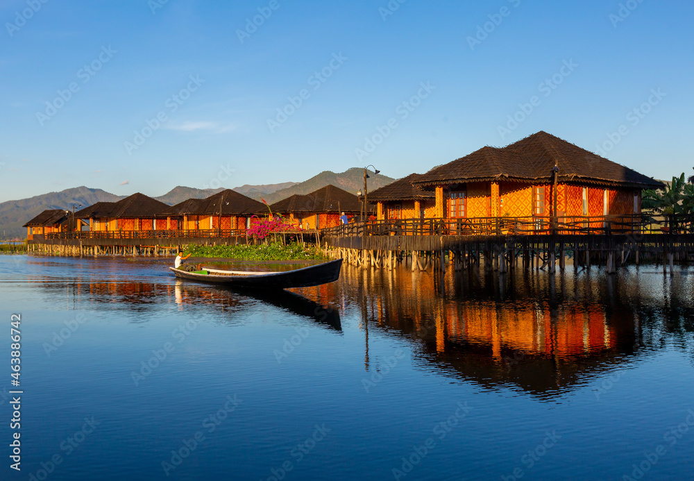 floating houses are a wonderful place, myanmar, burma