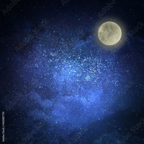 Night sky with stars as background. Universe