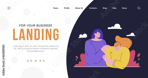 Friendship, help, empathy concept. Depressed unhappy person meeting with friend. Woman touching shoulder of her upset friend, giving comfort and listening to her