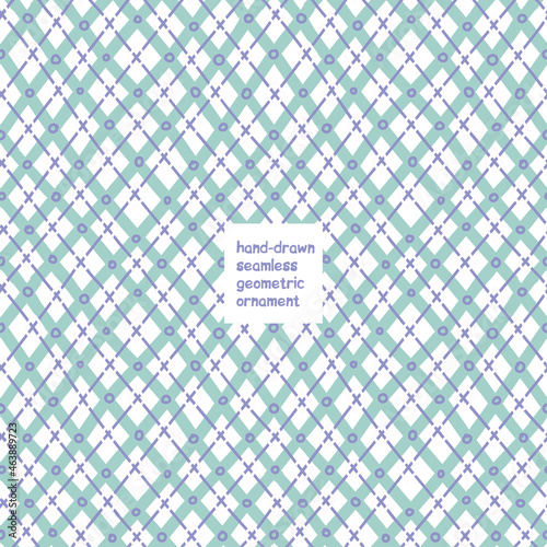 Christmas traditional, seamless geometric ornament