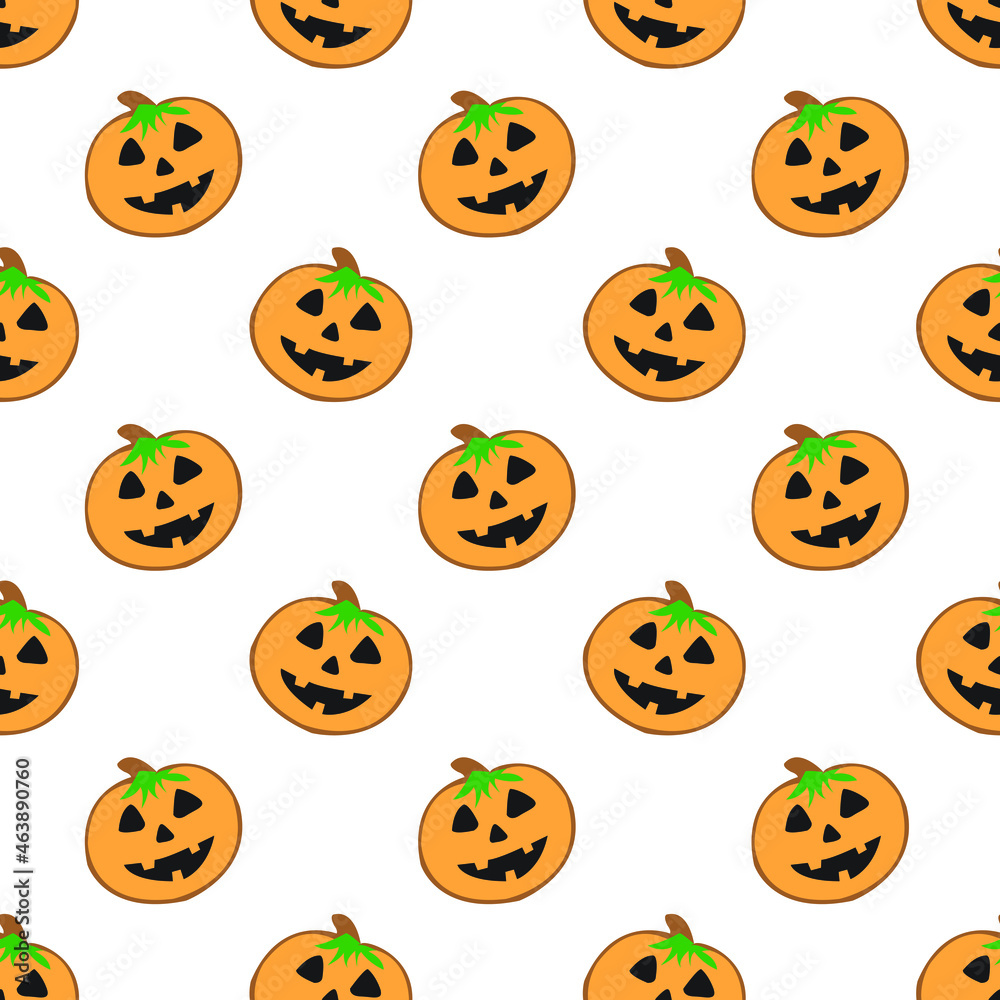 Halloween pumpkin seamless repeat pattern Halloween pumpkin seamless repeat pattern