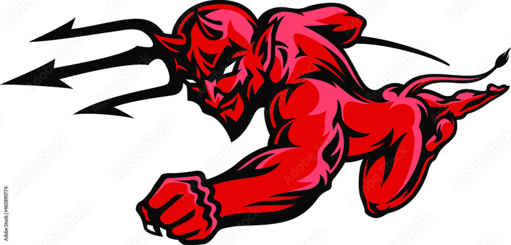 Red Demon Flying Super Fast