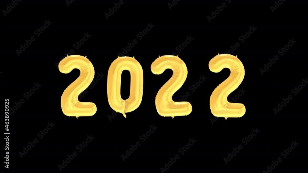 Happy New Year Celebration 2022. with Alpha Channel Prores 4444. Loop Animation. Happy New Year Celebration 2022. with Alpha Channel Prores 4444. Loop Animation.