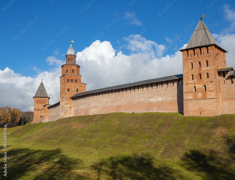 The ancient Kremlin of Veliky Novgorod. Russia. The ancient Kremlin of Veliky Novgorod. Russia.