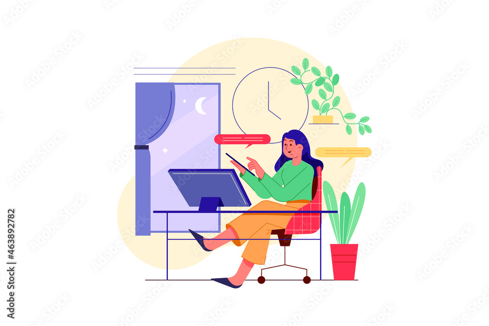 Customer Review Illustration concept. Flat illustration isolated on white background. Customer Review Illustration concept. Flat illustration isolated on white background.