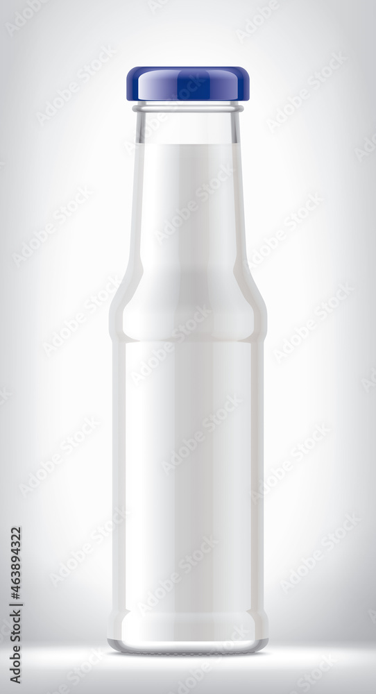 Glass Bottle on background. 