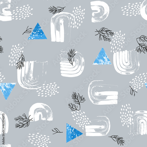 Abstract Christmas seamless pattern, Holiday background
