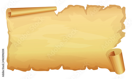 Big golden scroll of parchment