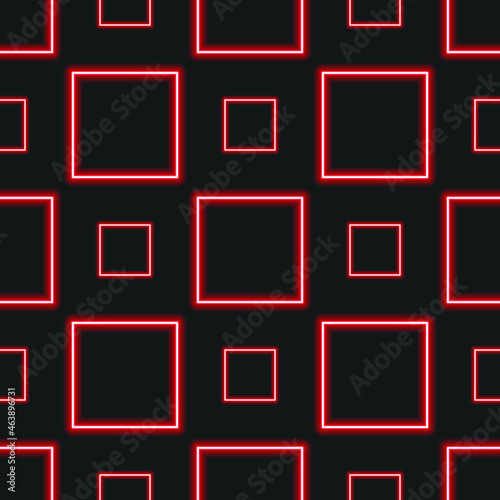 Abstract neon background. Texture of geometric shapes square.