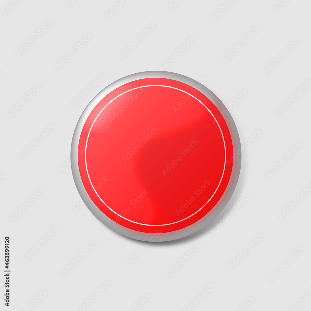 Red Button Icon Red Button Icon