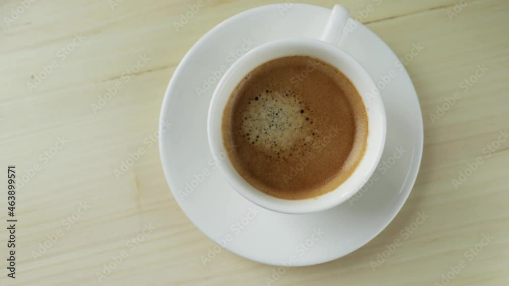 cup of Americano on the table in a cafe cup of Americano on the table in a cafe