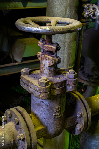 pipelines with valves, industrial fittings