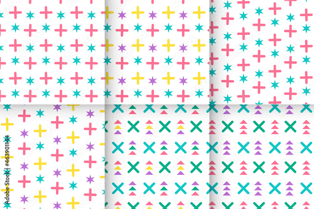Colorful memphis pattern collection Colorful memphis pattern collection