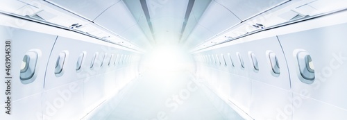 Bild auf Leinwand Internal salon view of a passenger civil aircraft