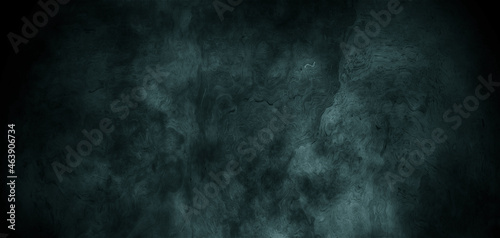 Scary Grunge Background With Dark Smoke Wall