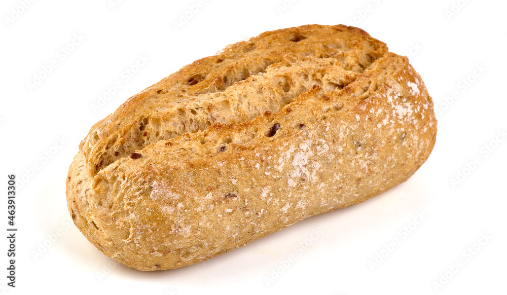 Freshly baked crispy bread rolls, close-up, isolated on white background. Freshly baked crispy bread rolls, close-up, isolated on white background.