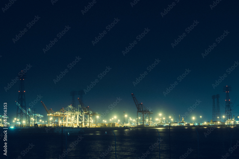 cranes in the port cranes in the port