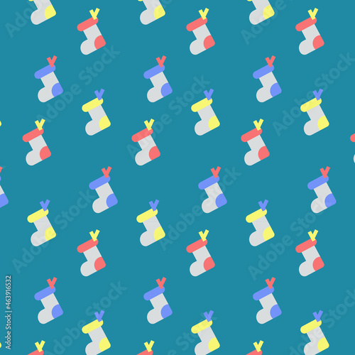 Seamless pattern with socks. Colorful socks seamless pattern background.