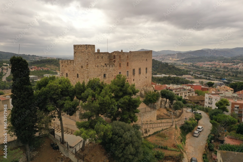 papiol's castle, in the background you can see the tree papiol's castle, in the background you can see the tree
