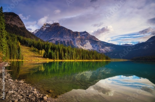 Emerald Lake Mountain Reflections