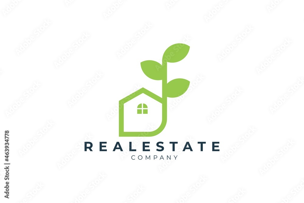 eco house logo design, real estate logo design template, mortgage logo, property logo eco house logo design, real estate logo design template, mortgage logo, property logo