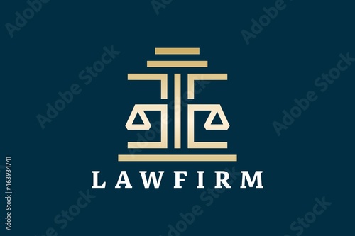 abstract letter e law logo, law firm logo design, pillar logo, attorney at law logo