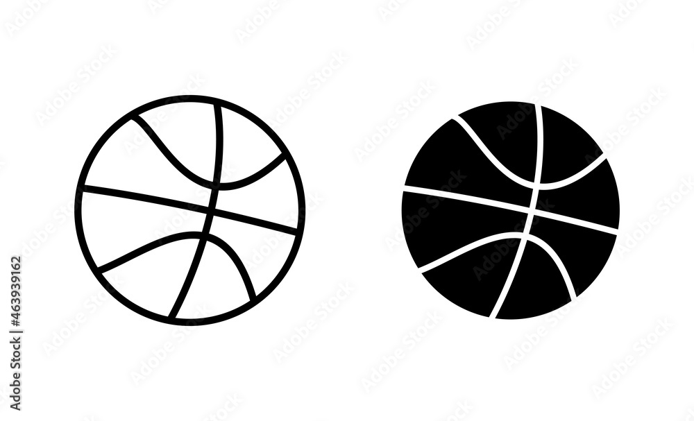 Basketball icons set. Basketball ball sign and symbol Basketball icons set. Basketball ball sign and symbol
