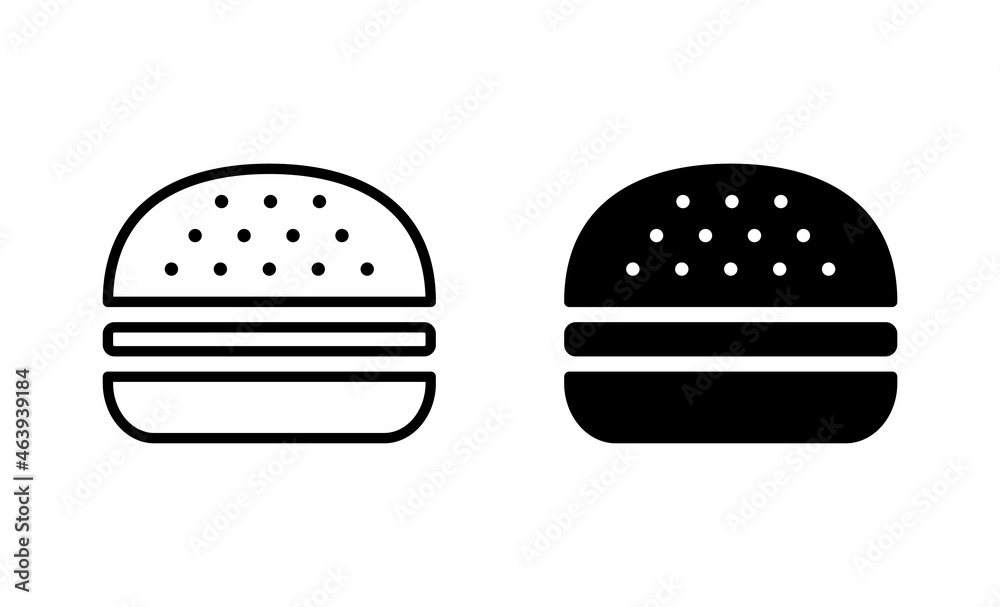 Burger icons set. burger sign and symbol. hamburger Burger icons set. burger sign and symbol. hamburger
