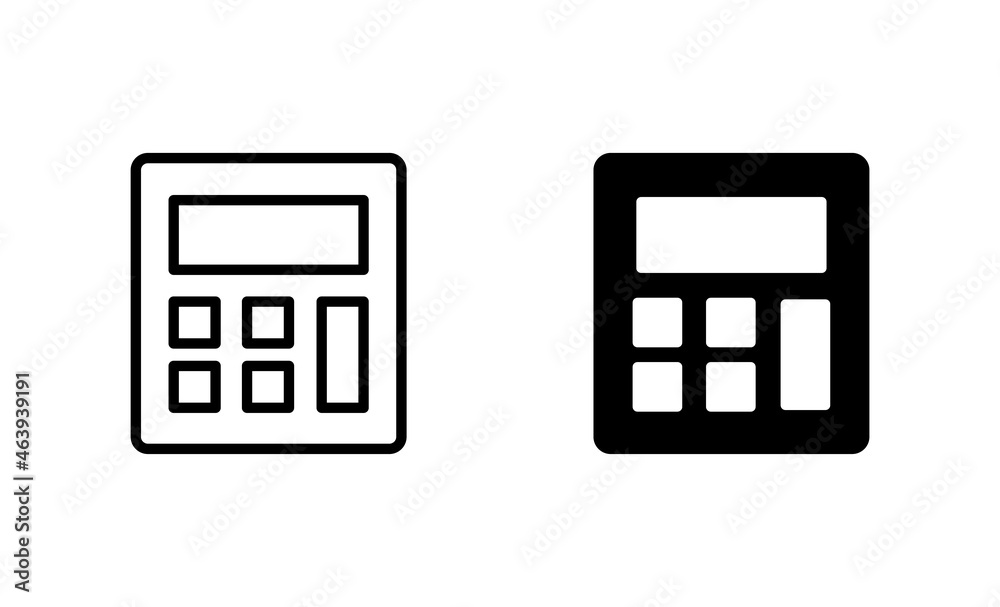Calculator icons set. Accounting calculator sign and symbol. Calculator icons set. Accounting calculator sign and symbol.