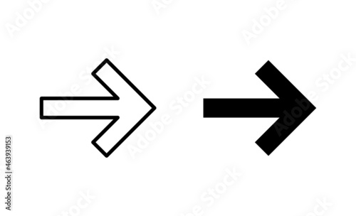 Arrow icons set. Arrow sign and symbol for web design.