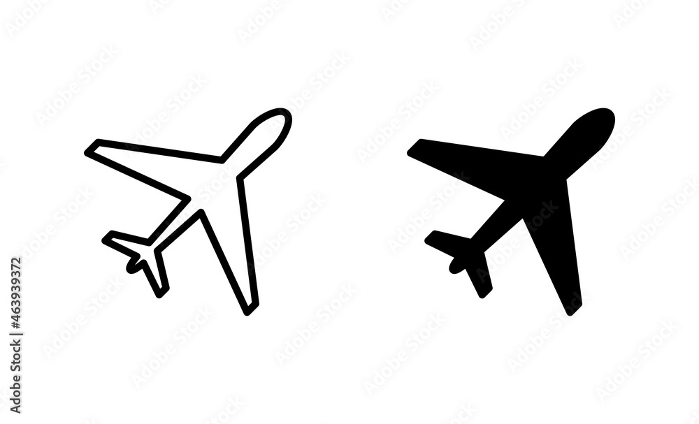 Plane icons set. Airplane sign and symbol. Flight transport symbol. Travel sign. aeroplane Plane icons set. Airplane sign and symbol. Flight transport symbol. Travel sign. aeroplane