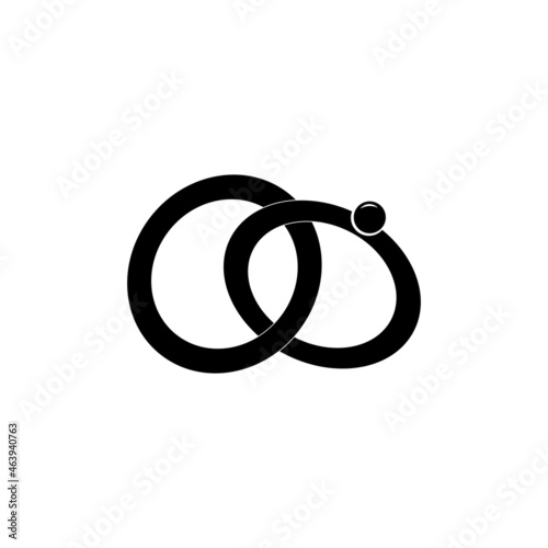 Ring, jewellery icon logo vector