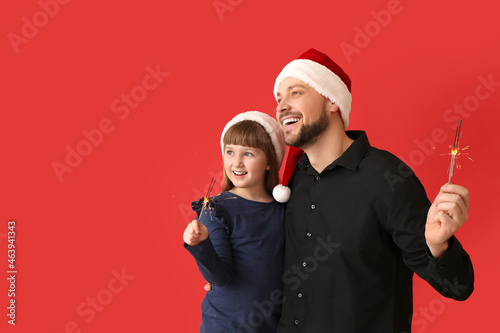 Happy father and little dau...
