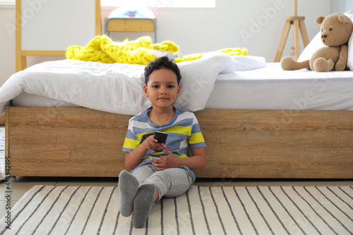 Little African-American boy...