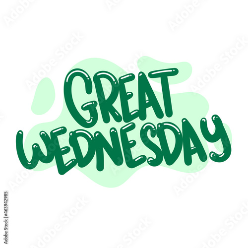 great wednesday quote text typography design graphic vector illustration