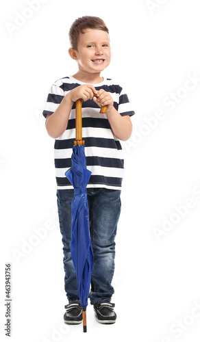 Cute little boy with blue u...